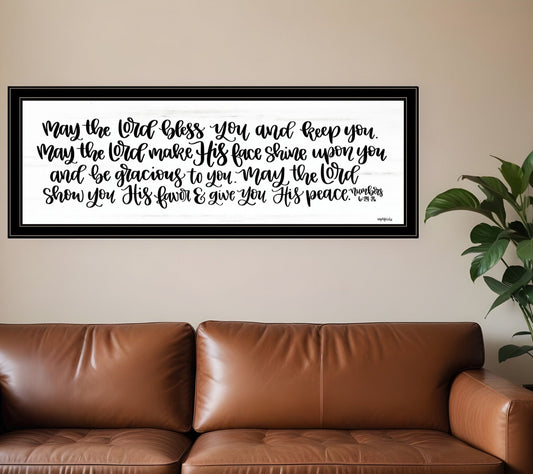 May the Lord Bless You and Keep You 2 Black Framed Print Wall Art - Homeroots