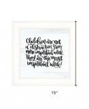 The Most Important Work 2 White Framed Print Wall Art - Homeroots - Flyclothing LLC