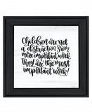 The Most Important Work 3 Black Framed Print Wall Art - Homeroots