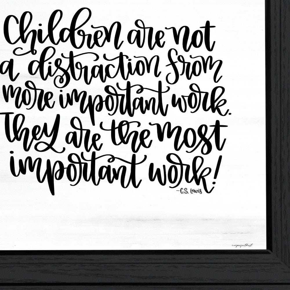 The Most Important Work 3 Black Framed Print Wall Art - Homeroots