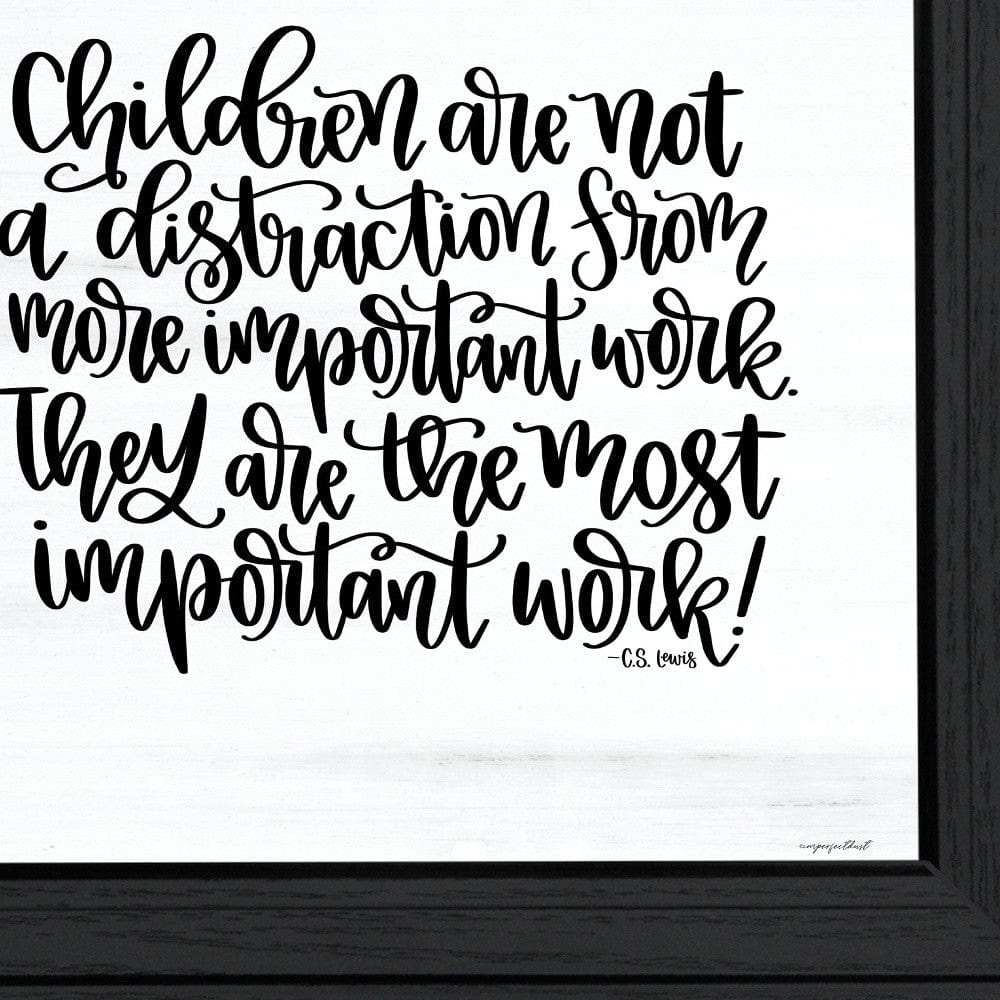 The Most Important Work 3 Black Framed Print Wall Art - Homeroots - Flyclothing LLC