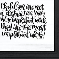 The Most Important Work 3 Black Framed Print Wall Art - Homeroots