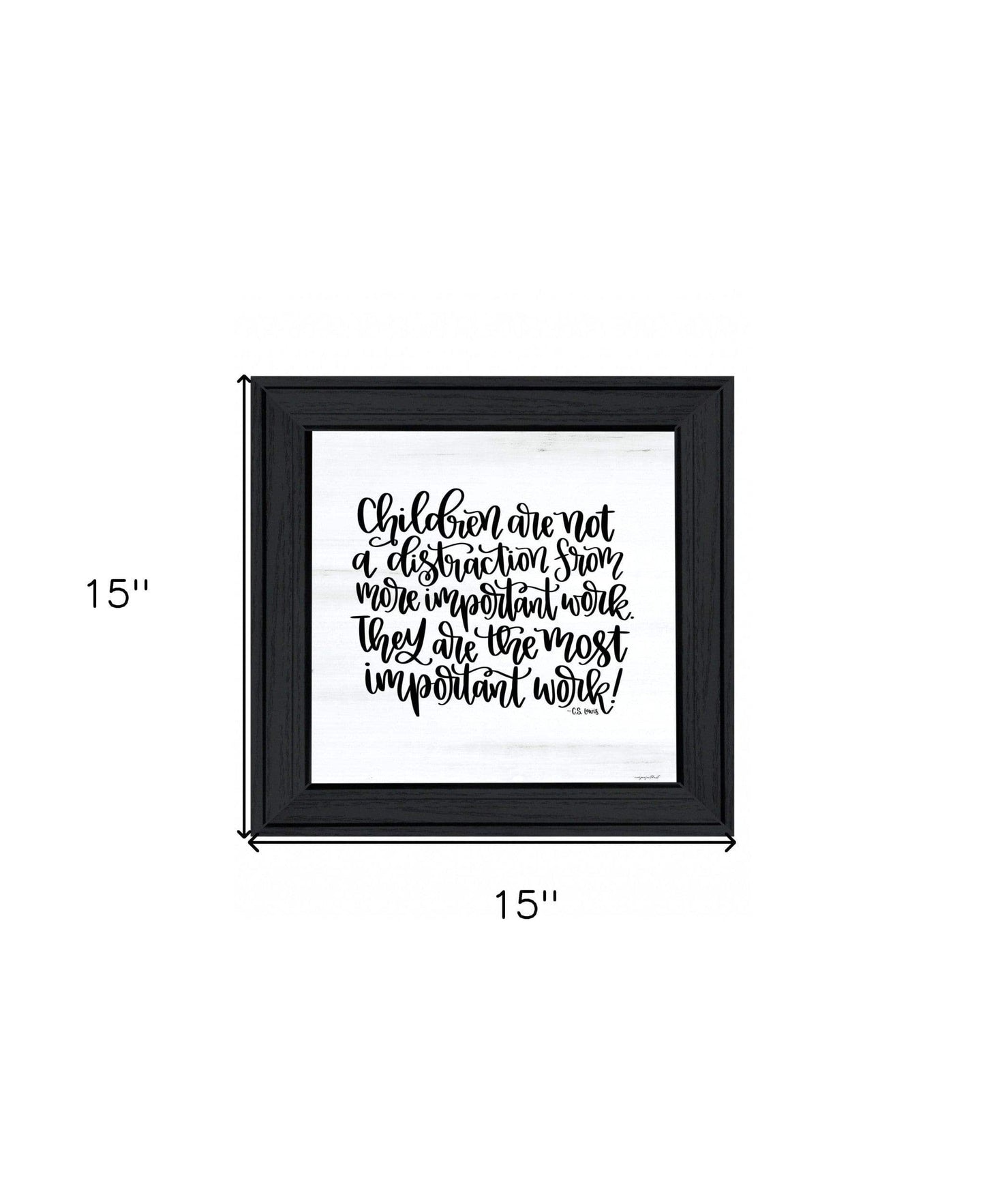 The Most Important Work 3 Black Framed Print Wall Art - Homeroots - Flyclothing LLC