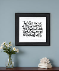 The Most Important Work 3 Black Framed Print Wall Art - Homeroots