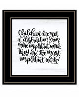 The Most Important Work 4 Black Framed Print Wall Art - Homeroots - Flyclothing LLC
