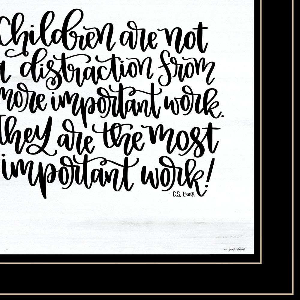 The Most Important Work 4 Black Framed Print Wall Art - Homeroots - Flyclothing LLC