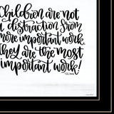 The Most Important Work 4 Black Framed Print Wall Art - Homeroots