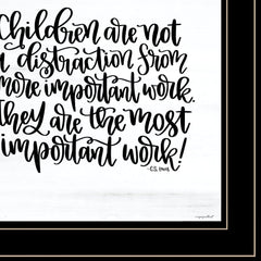 The Most Important Work 4 Black Framed Print Wall Art - Homeroots