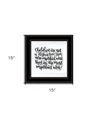 The Most Important Work 4 Black Framed Print Wall Art - Homeroots