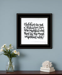 The Most Important Work 4 Black Framed Print Wall Art - Homeroots