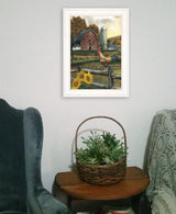 Early Rooster 2 White Framed Print Wall Art - Homeroots - Flyclothing LLC