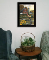 Early Rooster 4 Black Framed Print Wall Art - Homeroots - Flyclothing LLC