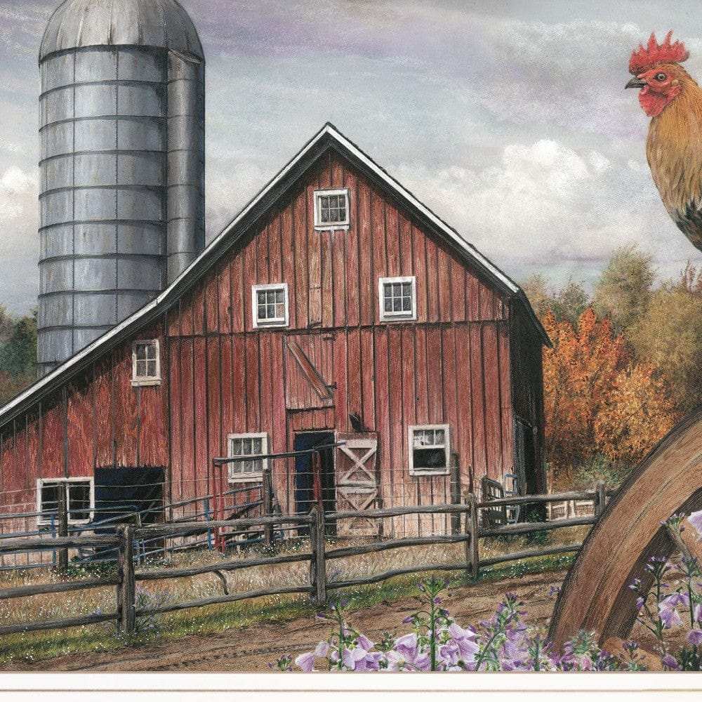 Good Morning Vermont 2 White Framed Print Wall Art - Homeroots - Flyclothing LLC