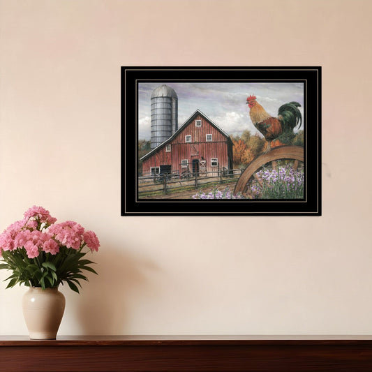 Good Morning Vermont 3 Black Framed Print Wall Art - Homeroots