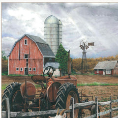 The Old Tractor 2 White Framed Print Wall Art - Homeroots