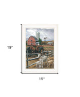 The Old Tractor 2 White Framed Print Wall Art - Homeroots - Flyclothing LLC