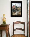 The Old Tractor 3 Black Framed Print Wall Art - Homeroots - Flyclothing LLC