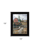 The Old Tractor 3 Black Framed Print Wall Art - Homeroots - Flyclothing LLC