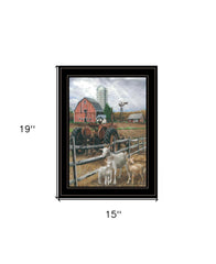The Old Tractor 3 Black Framed Print Wall Art - Homeroots