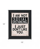 Social Distancing 1 Black Framed Print Wall Art - Homeroots - Flyclothing LLC