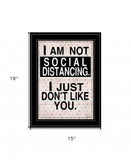 Social Distancing 2 Black Framed Print Wall Art - Homeroots - Flyclothing LLC