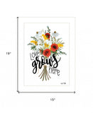 Love Grows Here 2 White Framed Print Wall Art - Homeroots - Flyclothing LLC