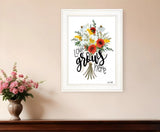 Love Grows Here 3 White Framed Print Wall Art - Homeroots