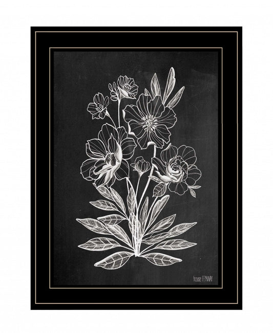 Vintage Chalkboard 3 Black Framed Print Wall Art - Homeroots - Flyclothing LLC