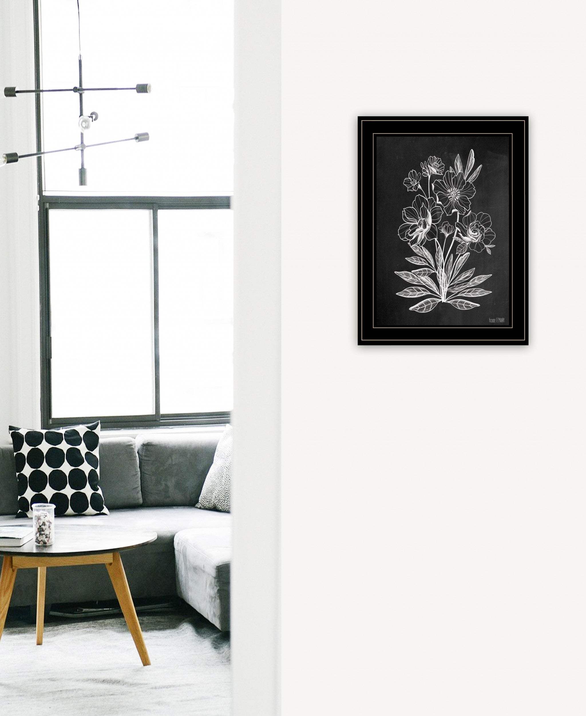 Vintage Chalkboard 3 Black Framed Print Wall Art - Homeroots - Flyclothing LLC