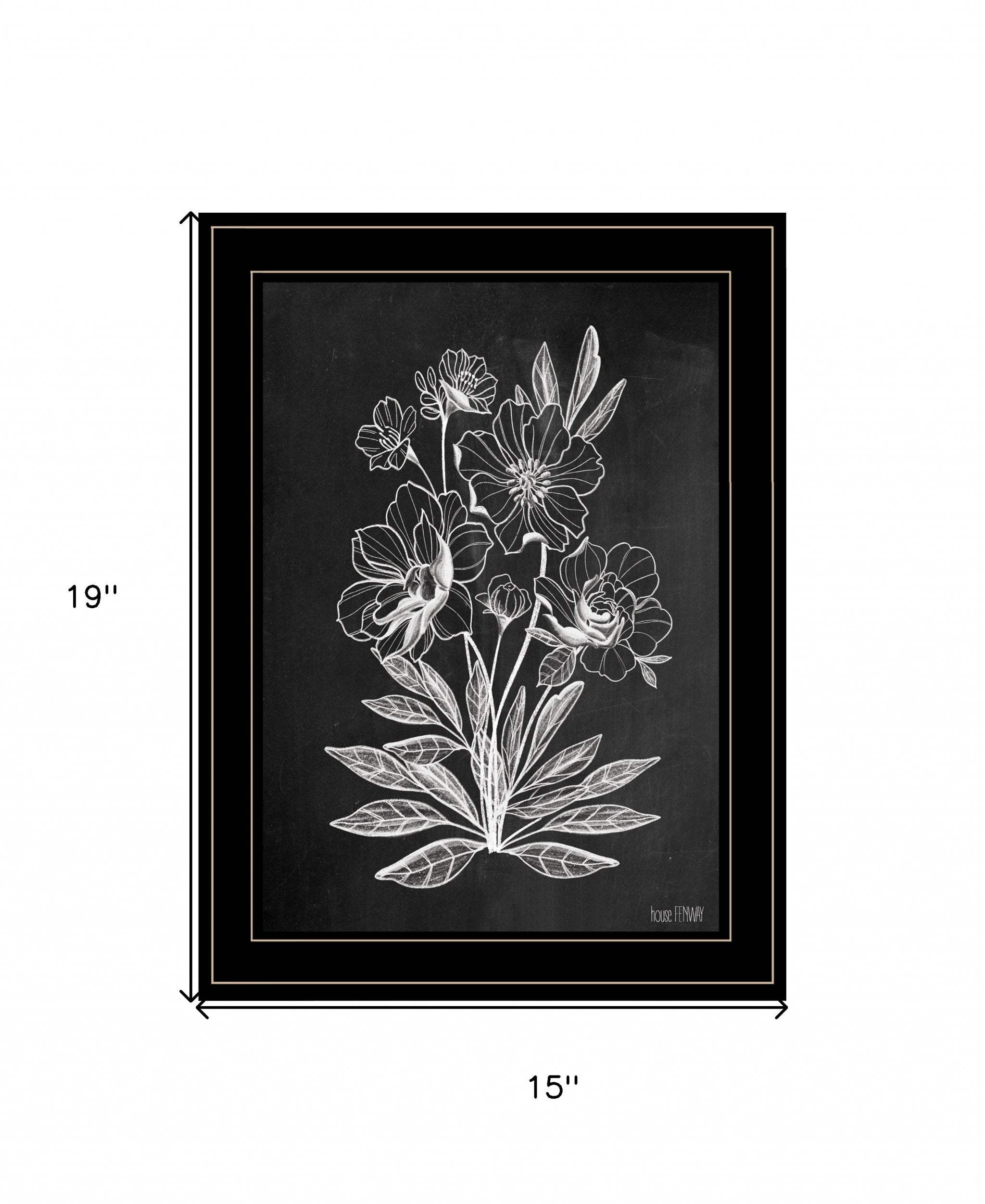 Vintage Chalkboard 3 Black Framed Print Wall Art - Homeroots - Flyclothing LLC