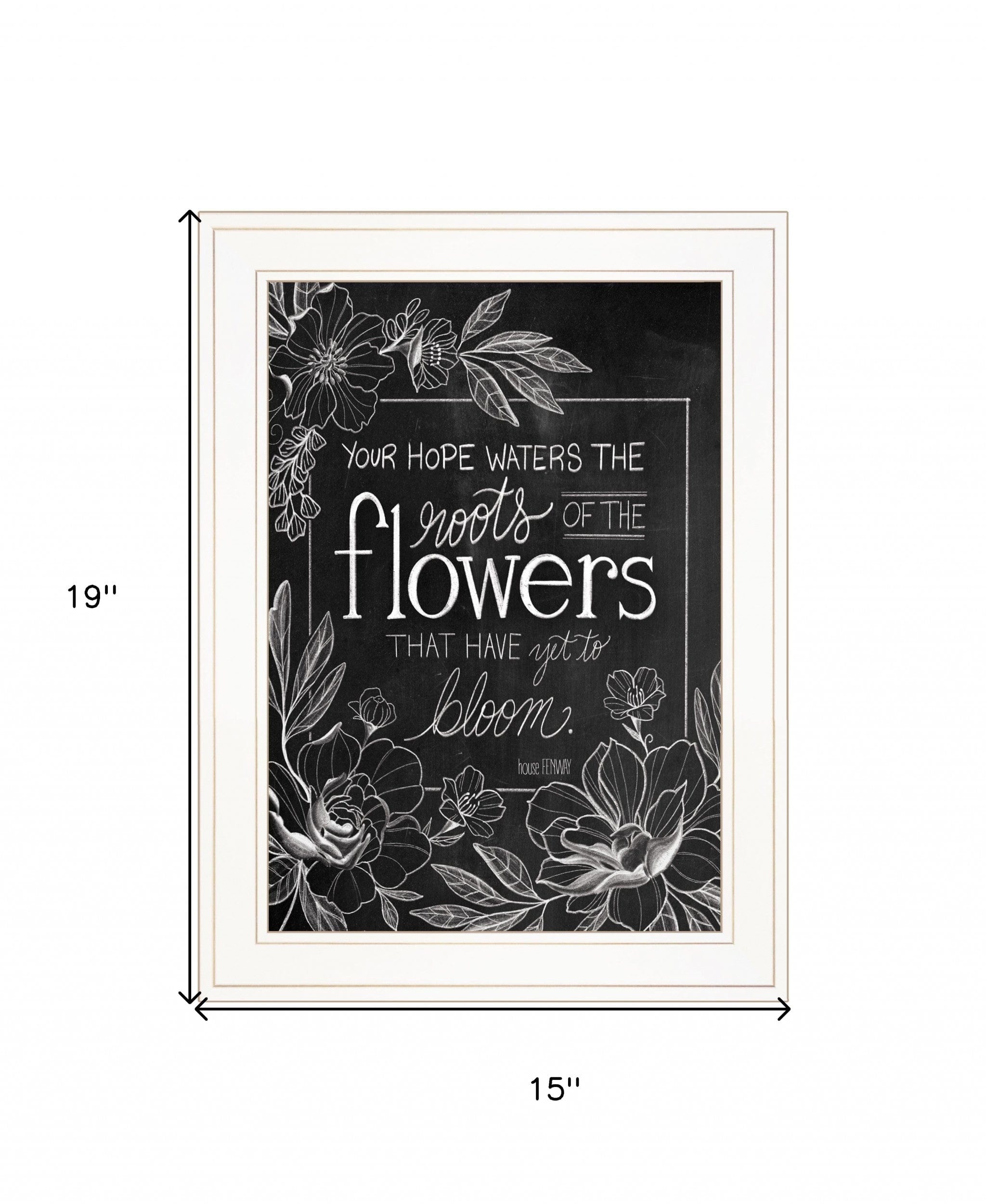 Yet to Bloom 3 White Framed Print Wall Art