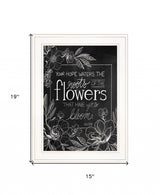 Yet to Bloom 3 White Framed Print Wall Art - Homeroots - Flyclothing LLC
