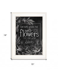 Yet to Bloom 3 White Framed Print Wall Art