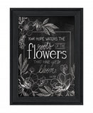 Yet to Bloom 4 Black Framed Print Wall Art - Homeroots
