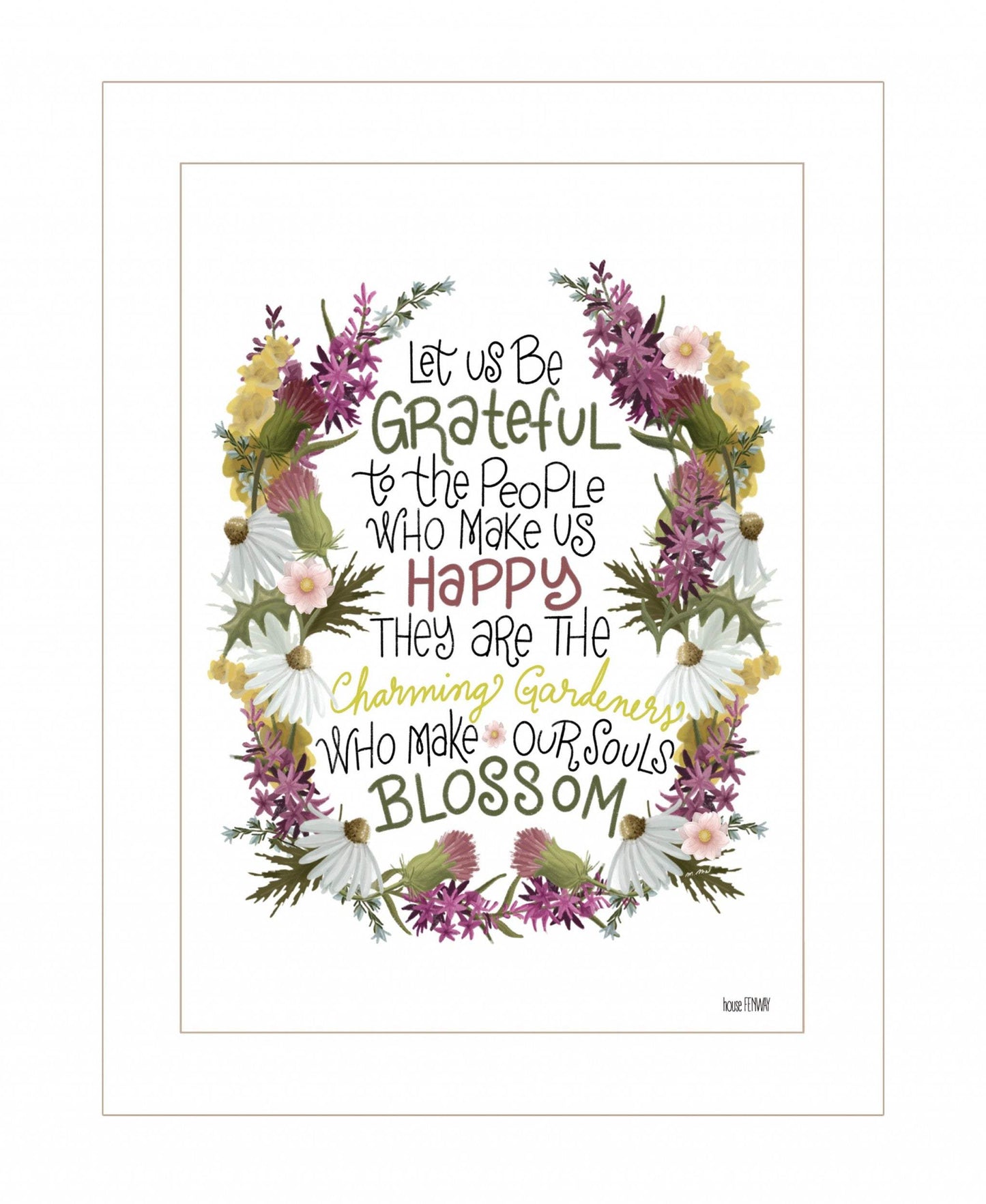 Charming Garden 2 White Framed Print Wall Art - Homeroots - Flyclothing LLC