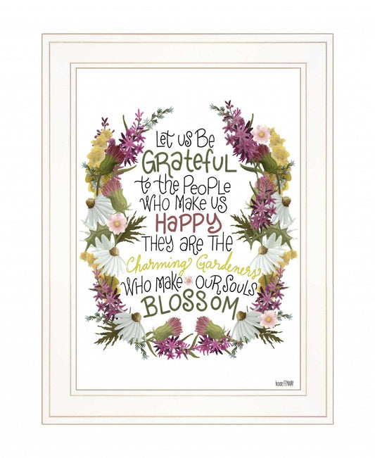 Charming Garden 3 White Framed Print Wall Art - Homeroots - Flyclothing LLC