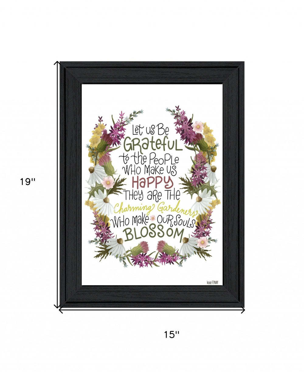 Charming Garden 4 Black Framed Print Wall Art - Homeroots - Flyclothing LLC