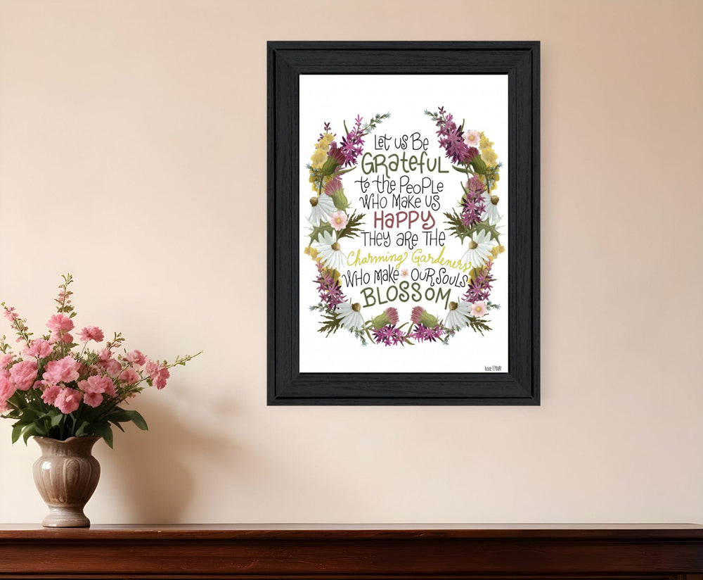 Charming Garden 4 Black Framed Print Wall Art - Homeroots