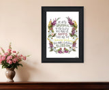 Charming Garden 4 Black Framed Print Wall Art - Homeroots