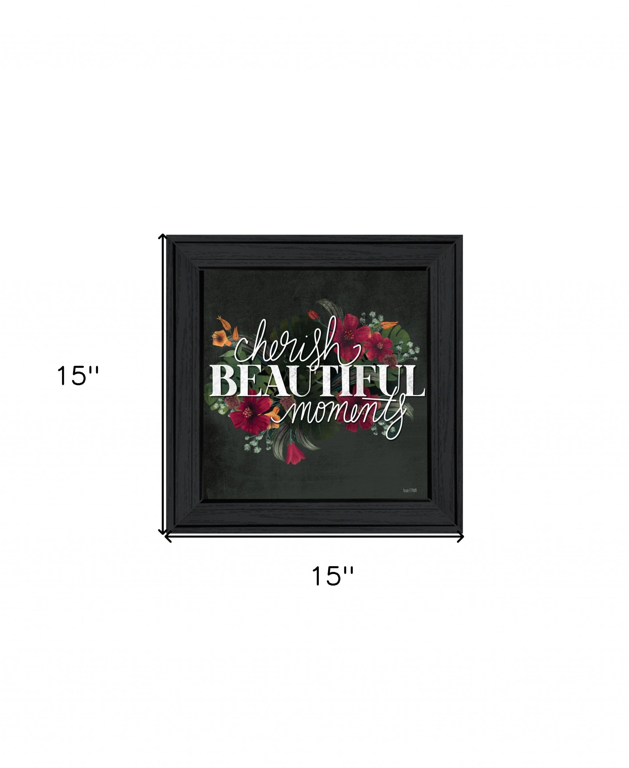 Cherish the Moments 3 Black Framed Print Wall Art - Homeroots