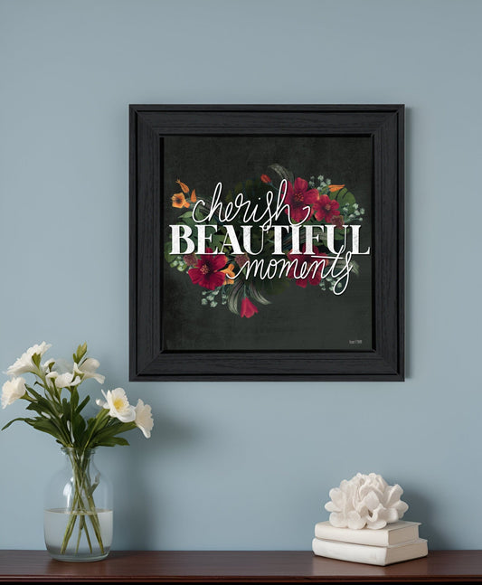 Cherish the Moments 3 Black Framed Print Wall Art - Homeroots