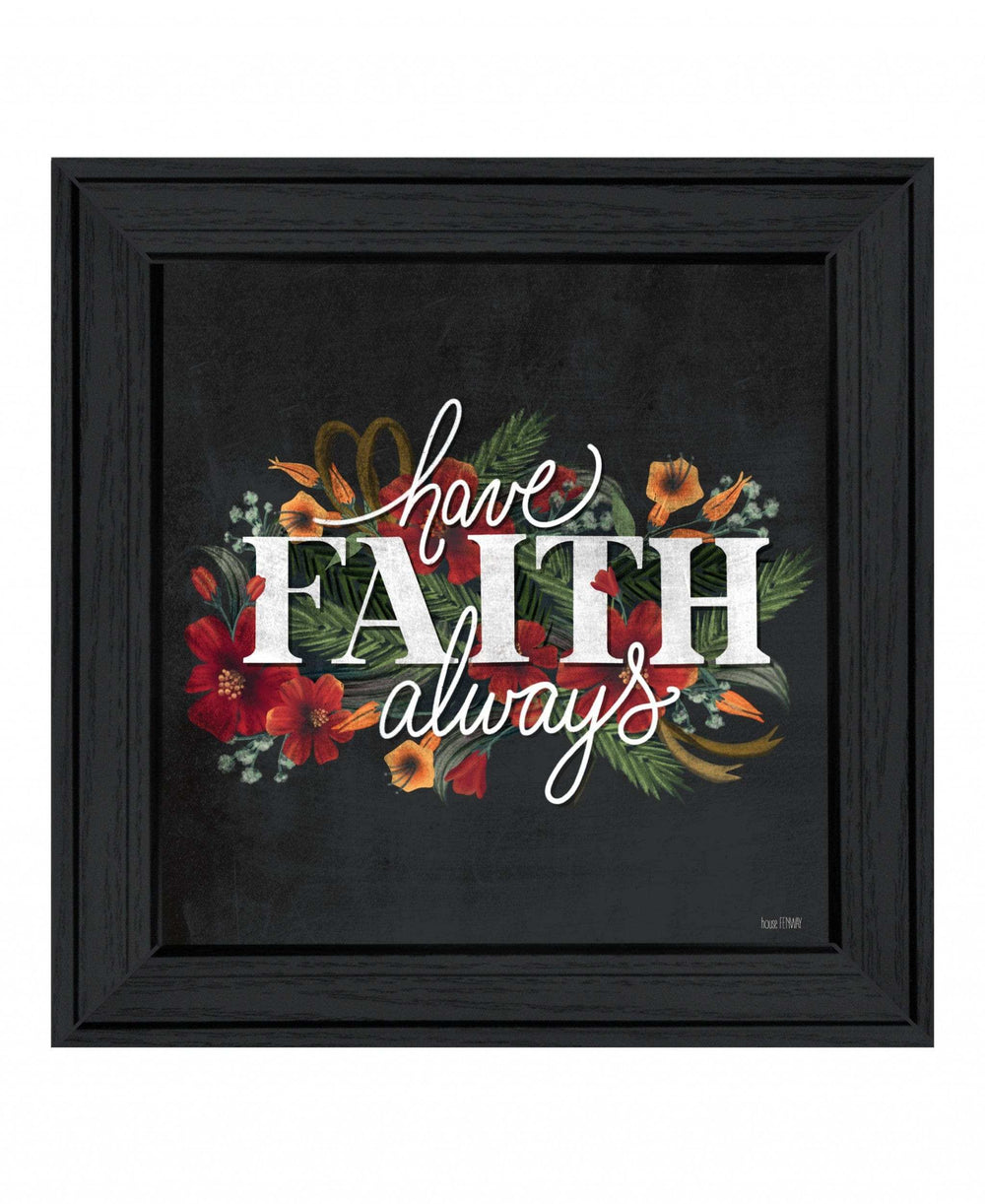 Have Faith 3 Black Framed Print Wall Art - Homeroots - Flyclothing LLC