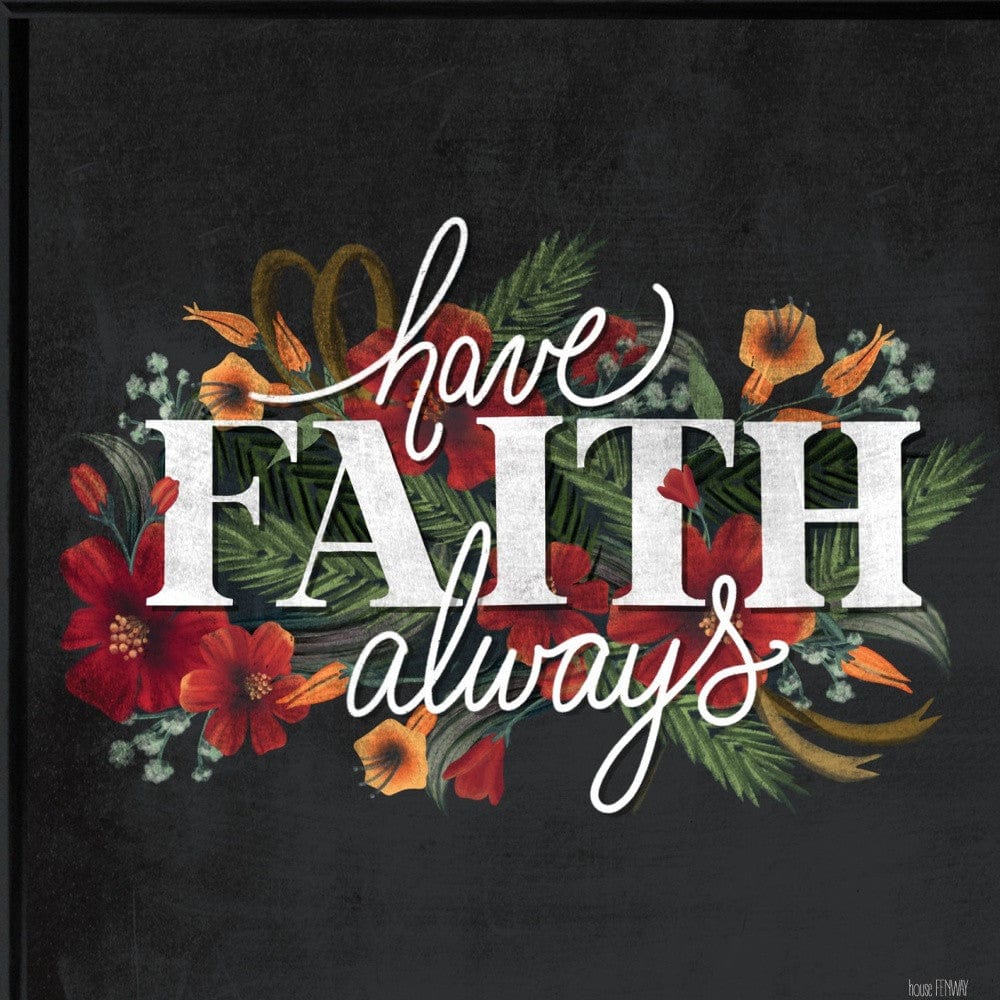 Have Faith 3 Black Framed Print Wall Art - Homeroots