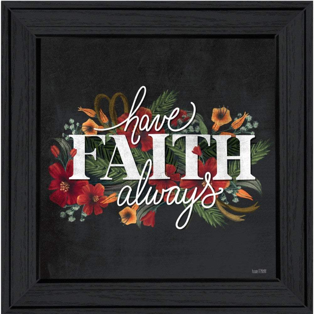 Have Faith 3 Black Framed Print Wall Art - Homeroots - Flyclothing LLC