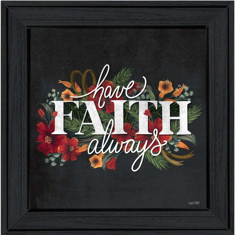 Have Faith 3 Black Framed Print Wall Art - Homeroots - Flyclothing LLC
