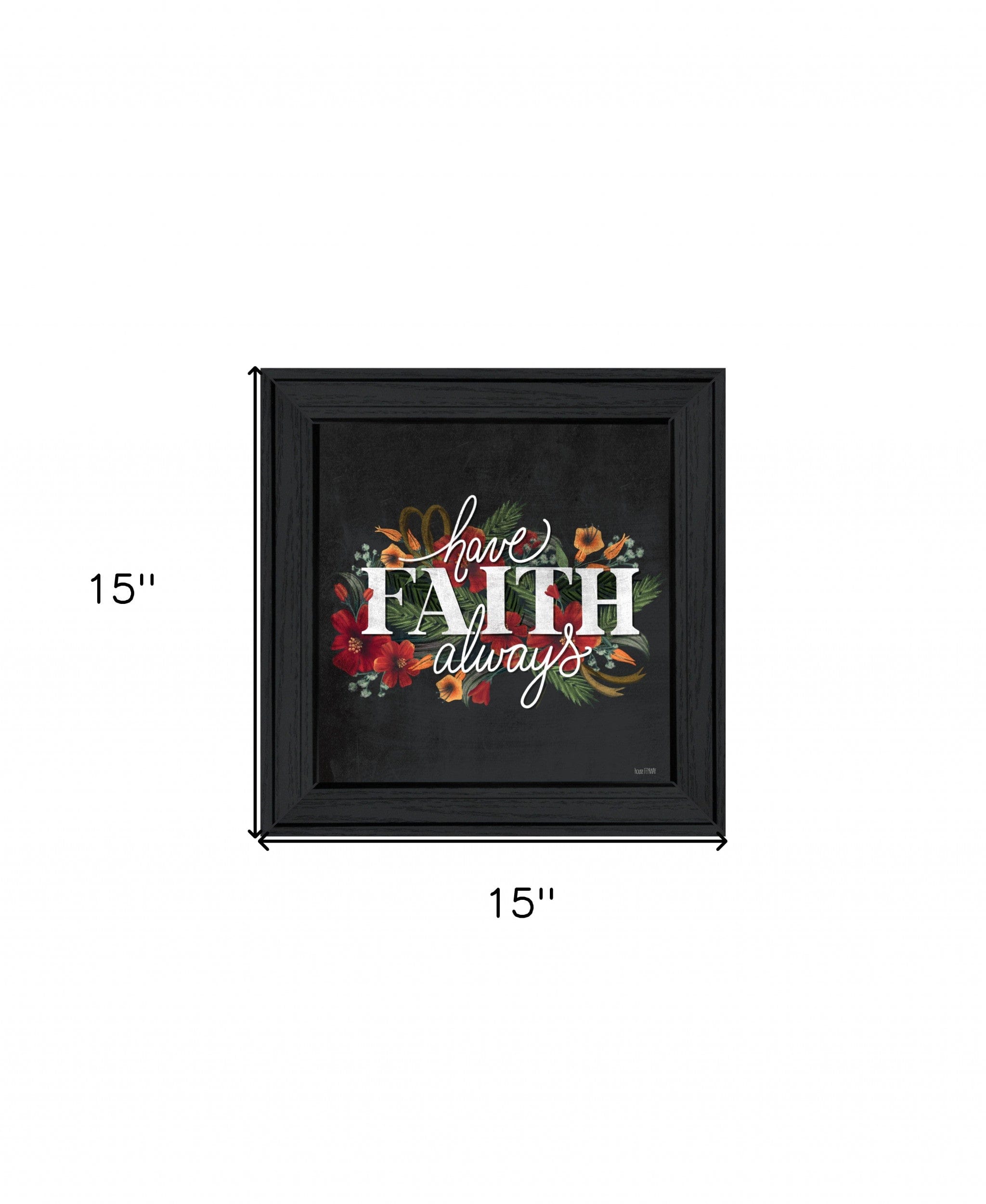 Have Faith 3 Black Framed Print Wall Art - Homeroots