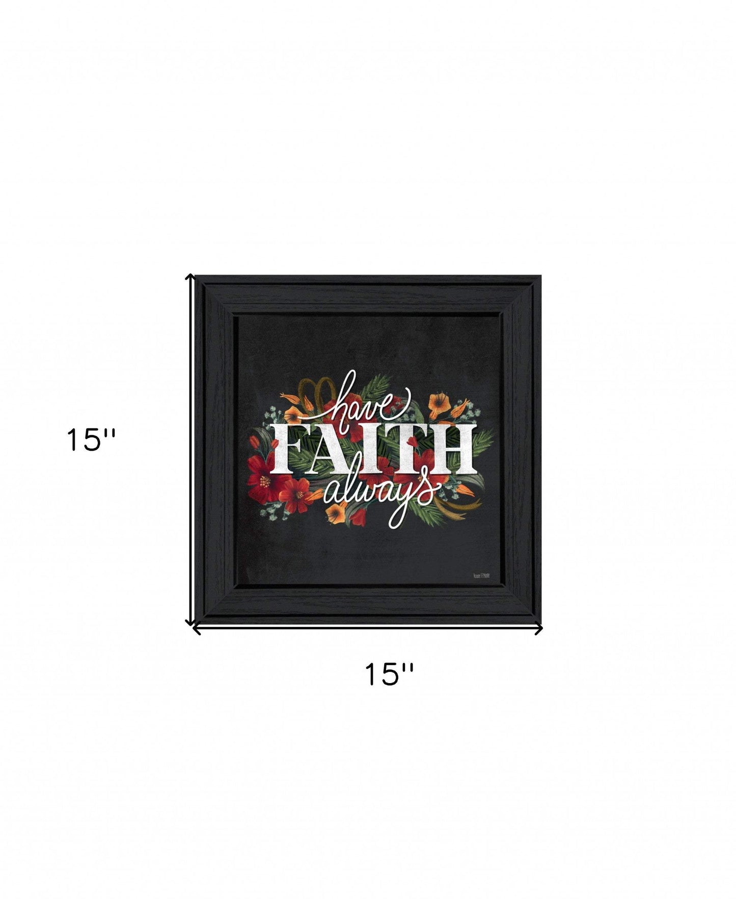 Have Faith 3 Black Framed Print Wall Art - Homeroots - Flyclothing LLC