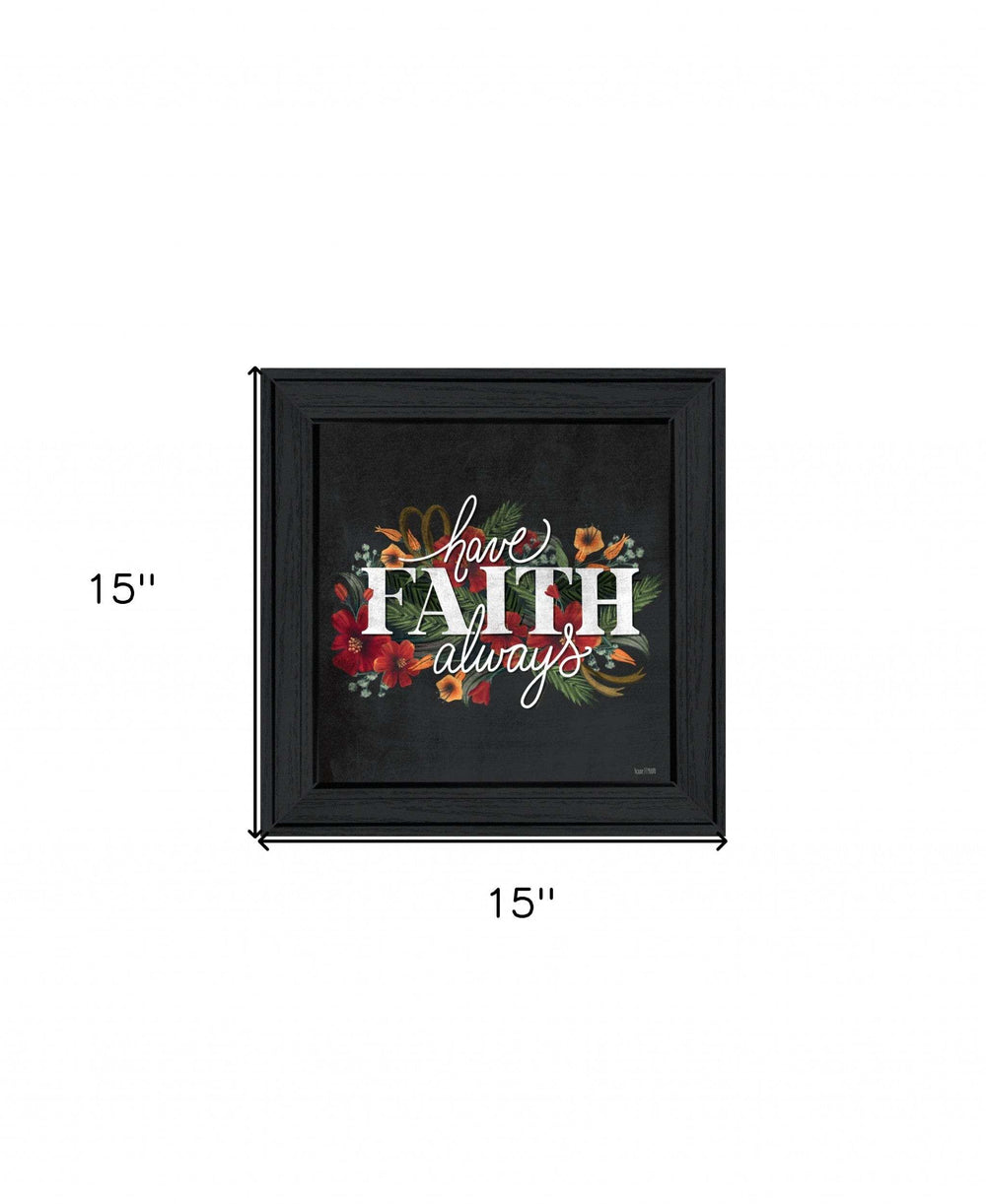 Have Faith 3 Black Framed Print Wall Art - Homeroots - Flyclothing LLC