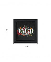 Have Faith 3 Black Framed Print Wall Art - Homeroots