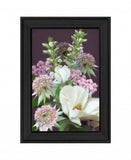 Wild For Plum Bouquet 3 Black Framed Print Wall Art - Homeroots